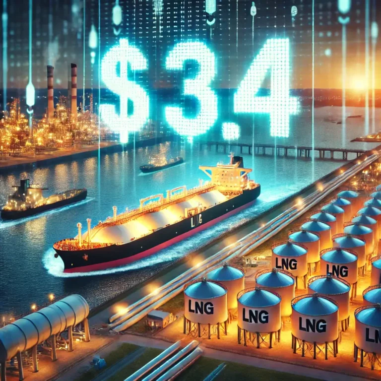 Rising LNG Demand Boosts NATGAS Prices to $3.4